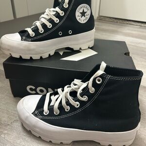 Converse Black and White High-Top Sneakers